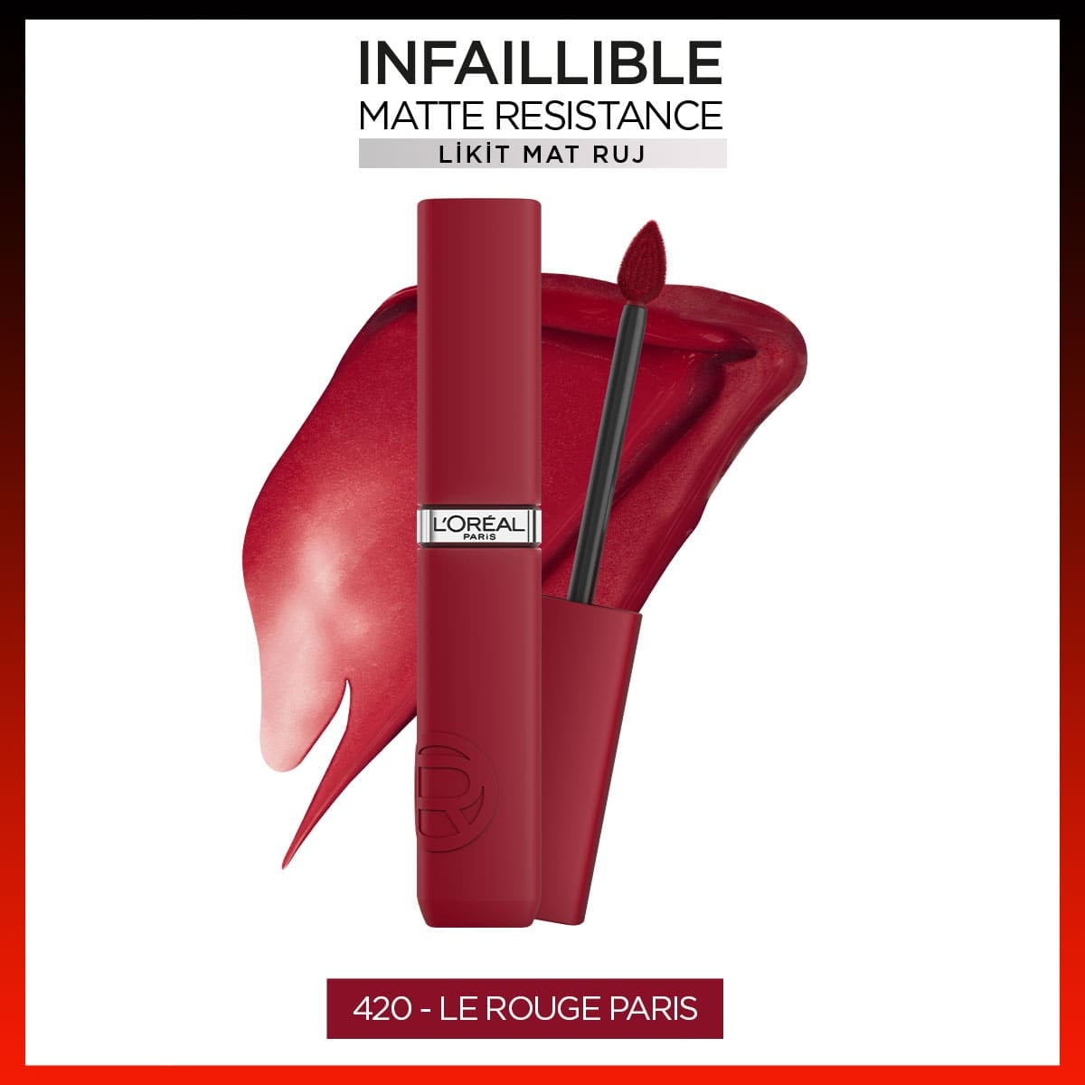 Infaillible Matte Resistance Likit Mat Ruj 420 Le Rouge Paris