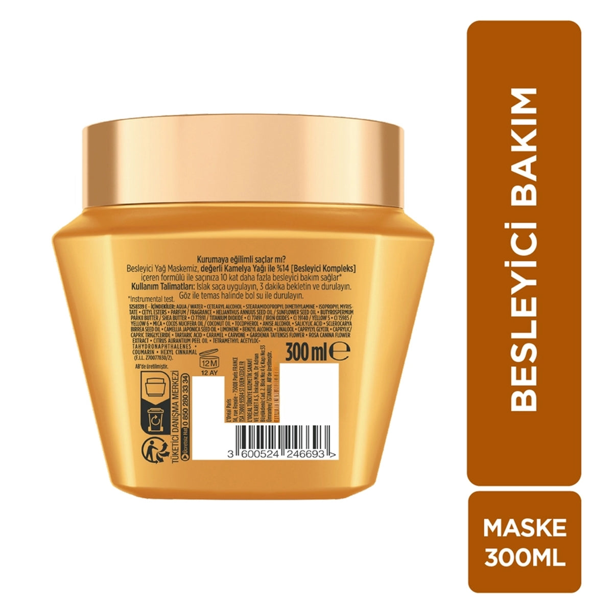 Saç Maskesi Mucizevi Yağ 300 ml