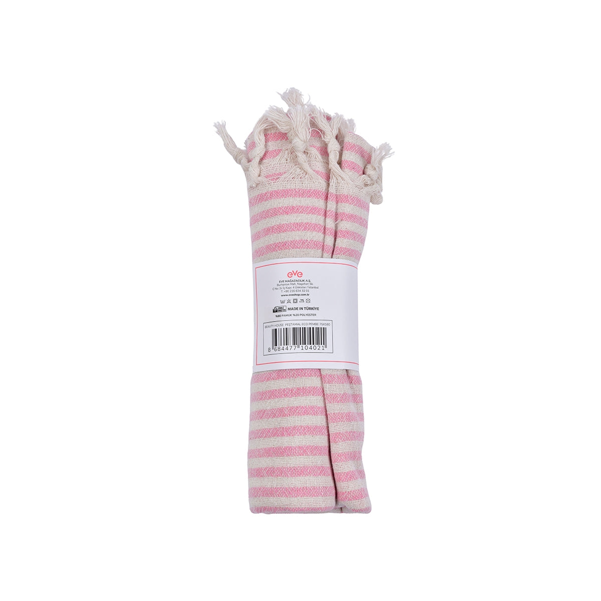 Eco Seri Pembe Peştamal 75X160cm