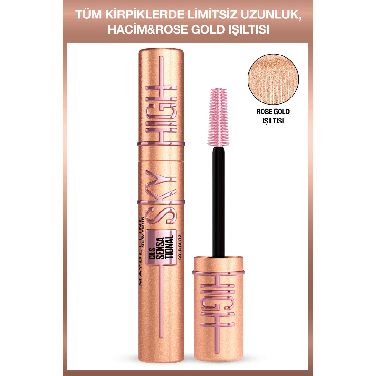 Sky High Rose Gold Glitz Maskara
