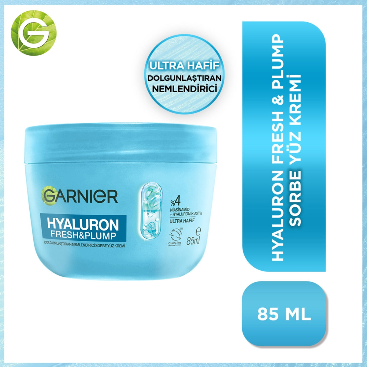 Nemlendirici Sorbet Krem Hyaluronic Asit 85 ml