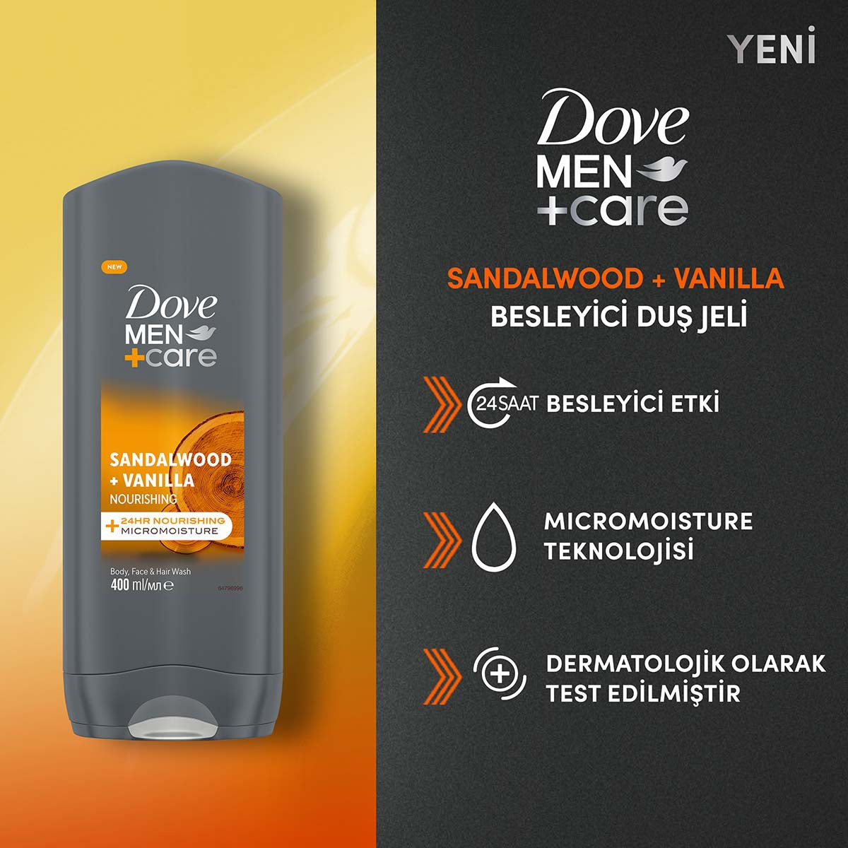 Sandalwood + Vanilla Besleyici Duş Jeli 400 ml