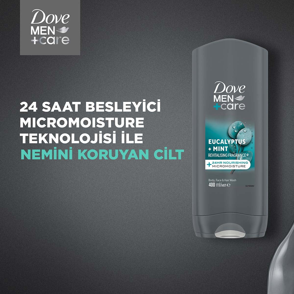Dove Men +Care Eucalyptus + Mint Canlandırıcı Duş Jeli 400 ml