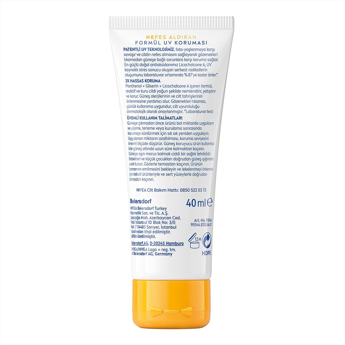 Güneş Kremi Ultra Hassas SPF50 50ML
