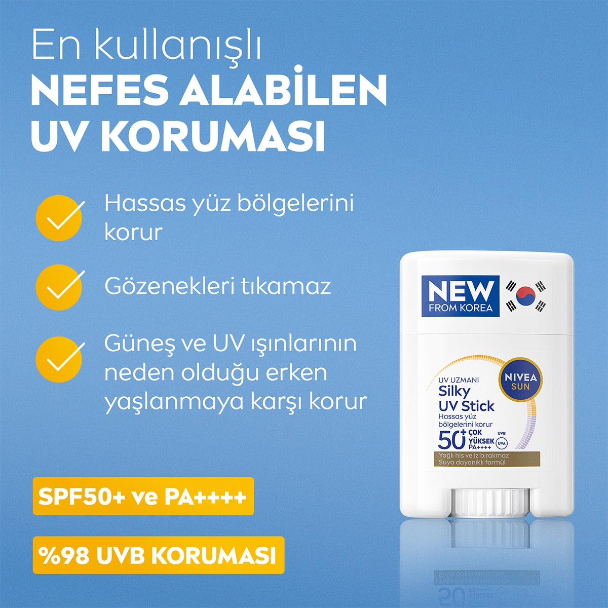 Güneş Stick Yüz İçin 15 GR