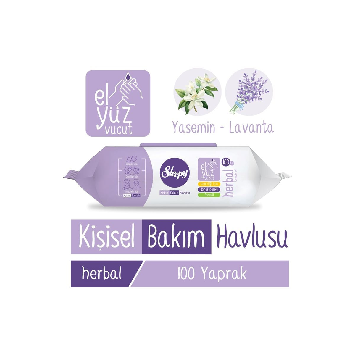 Kişisel Bakım Islak Havlu Herbal 100lü