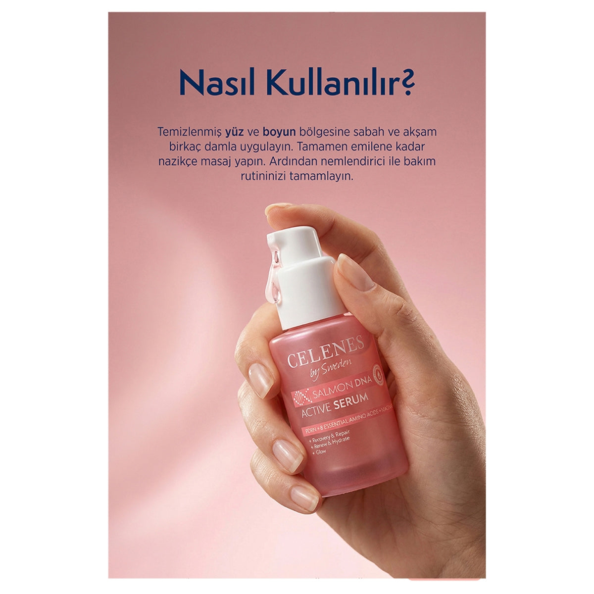 Yüz Bakım Serumu Somon DNA Aktif 30 ml