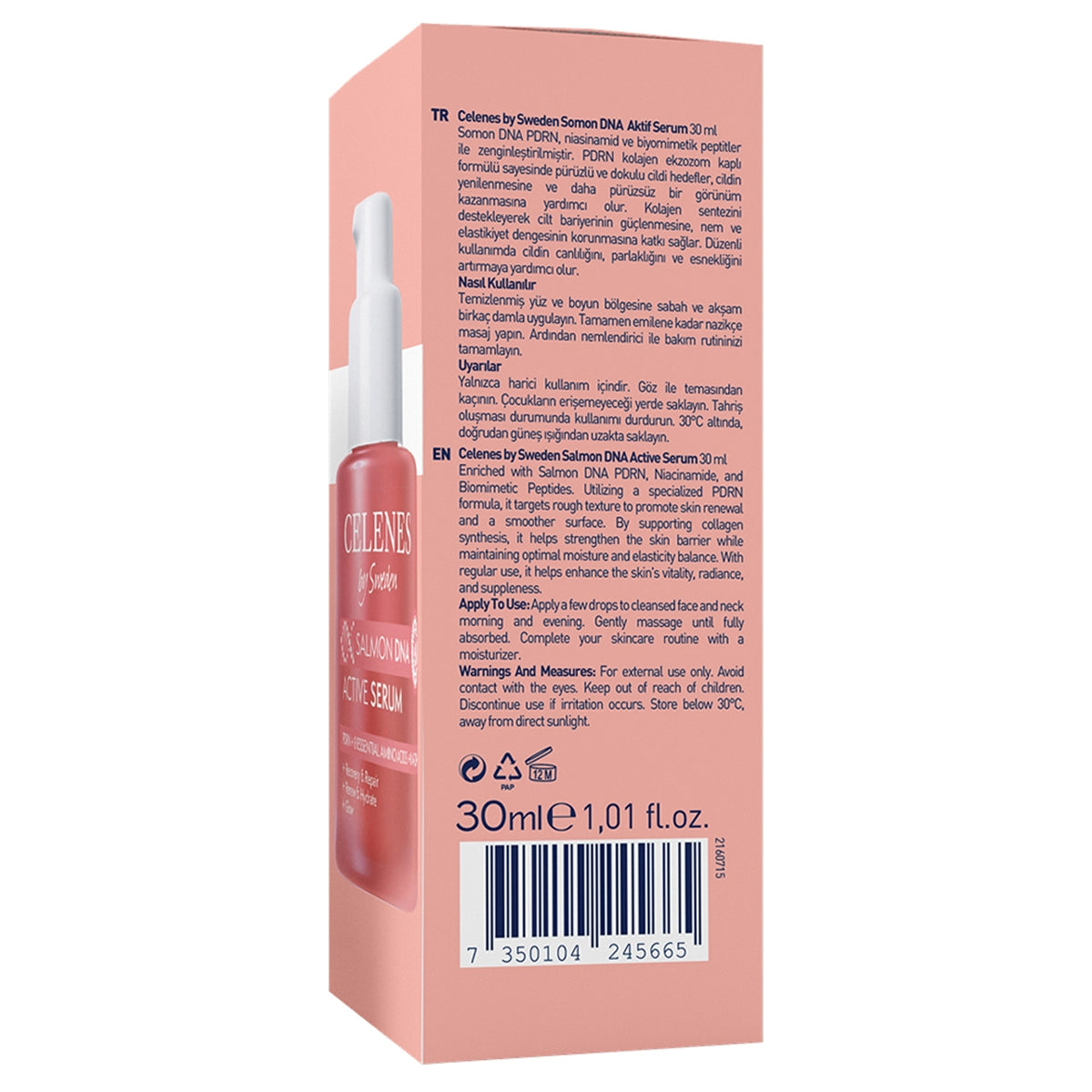Yüz Bakım Serumu Somon DNA Aktif 30 ml