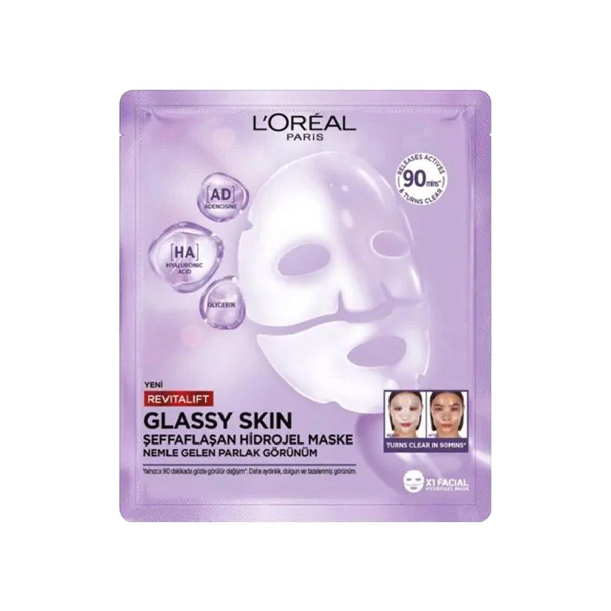 Kağıt Maske Glassy Skin