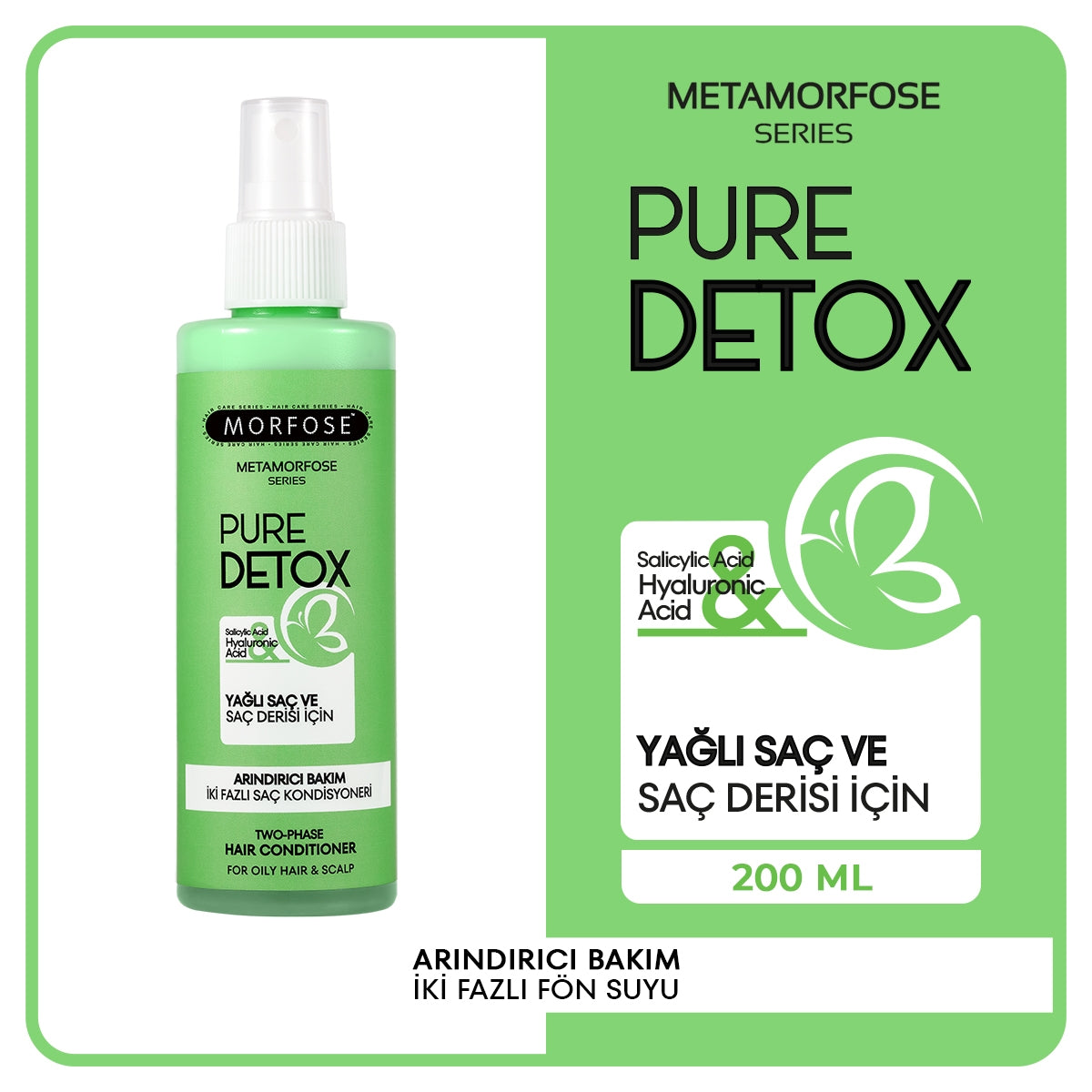 Sıvı Saç Kremi Metamorfose Arındırıcı Çift Fazlı 200 ml