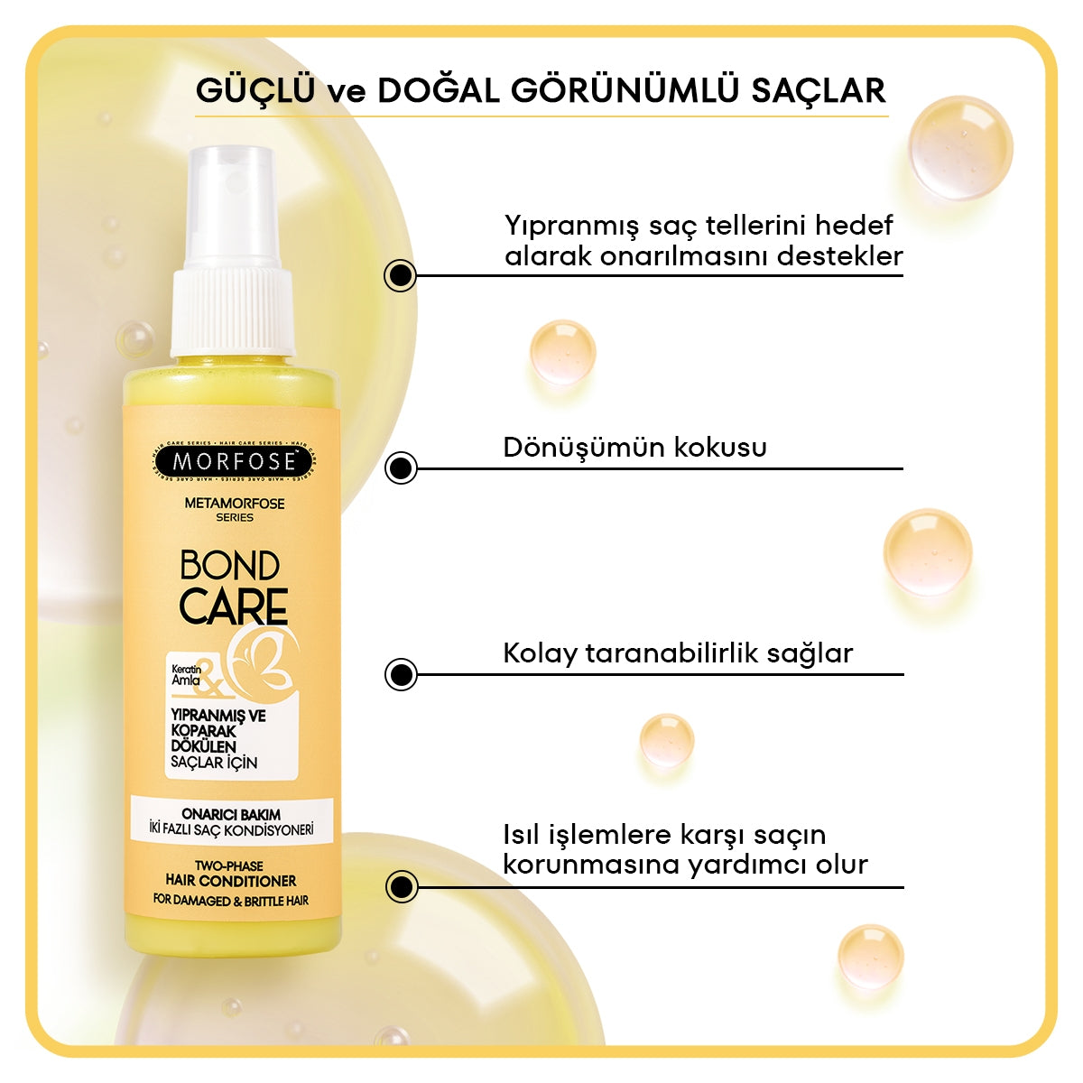 Sıvı Saç Kremi Metamorfose Onarıcı Çift Fazlı 200 ml