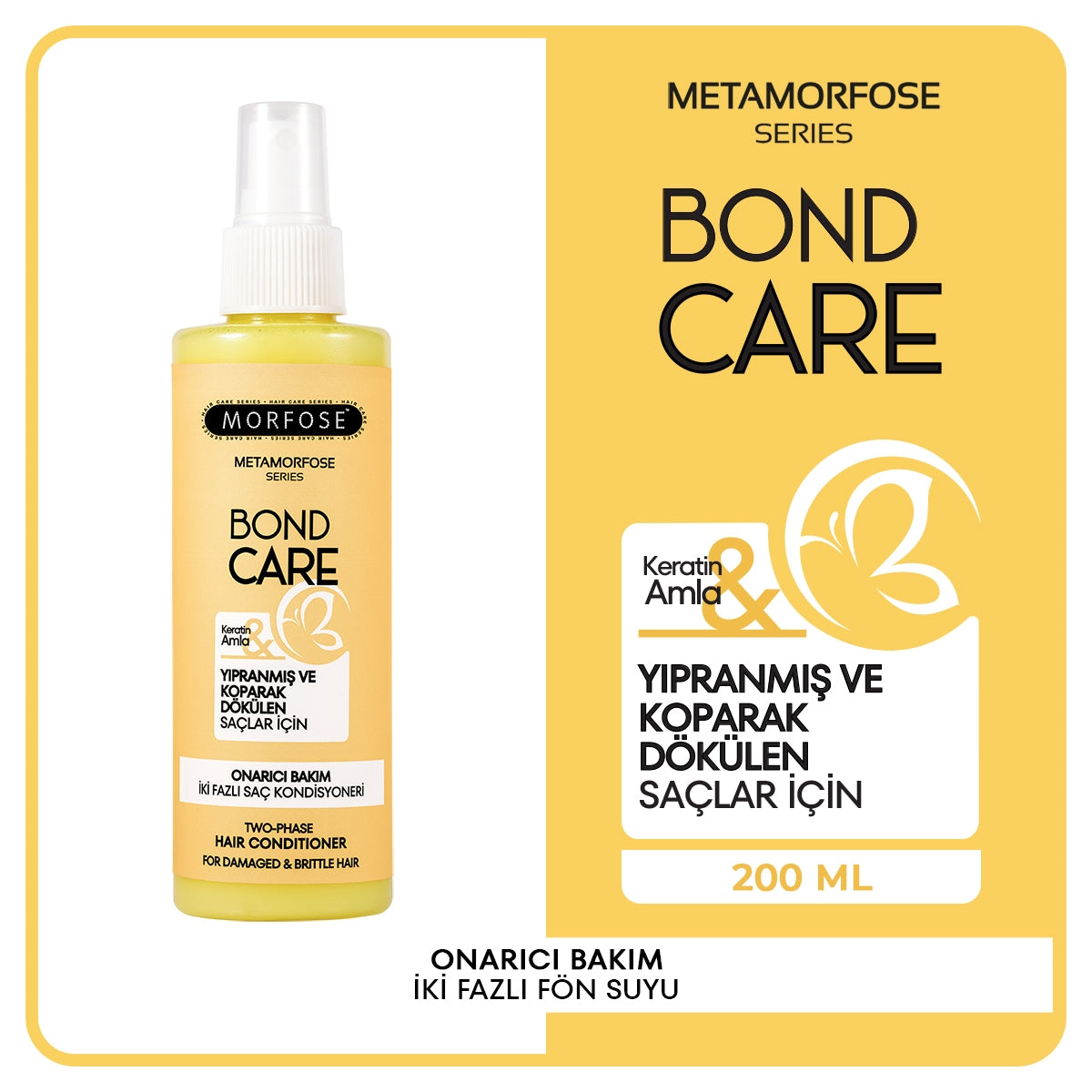Sıvı Saç Kremi Metamorfose Onarıcı Çift Fazlı 200 ml