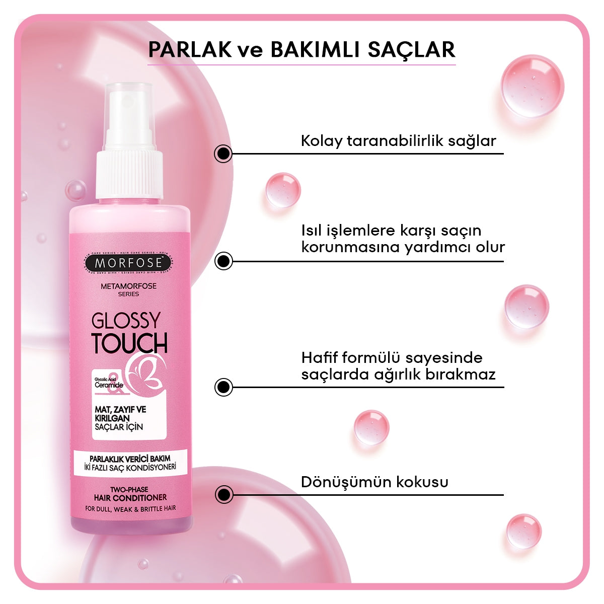 Sıvı Saç Kremi Metamorfose Parlaklık Verici Çift Fazlı 200 ml