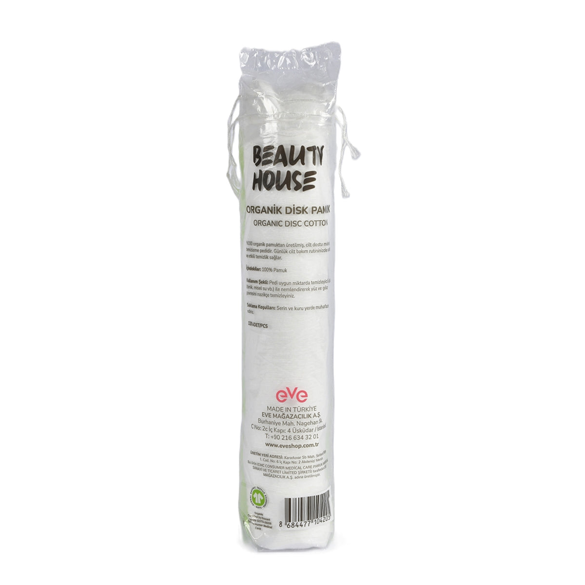 Organik Disk Pamuk 120'li