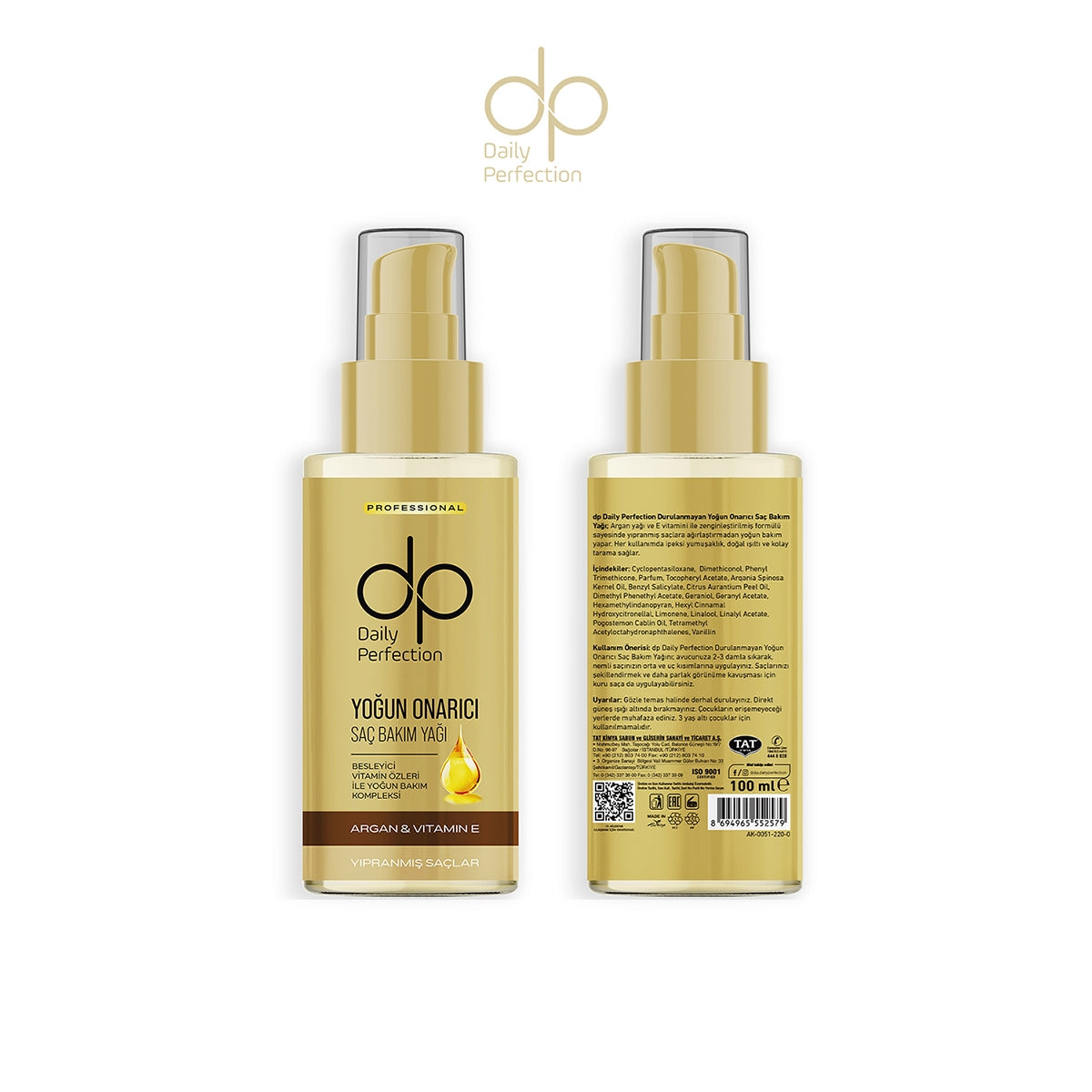 DP SAÇ BAKIM YAĞI ARGAN YAĞ  VİT 100ML