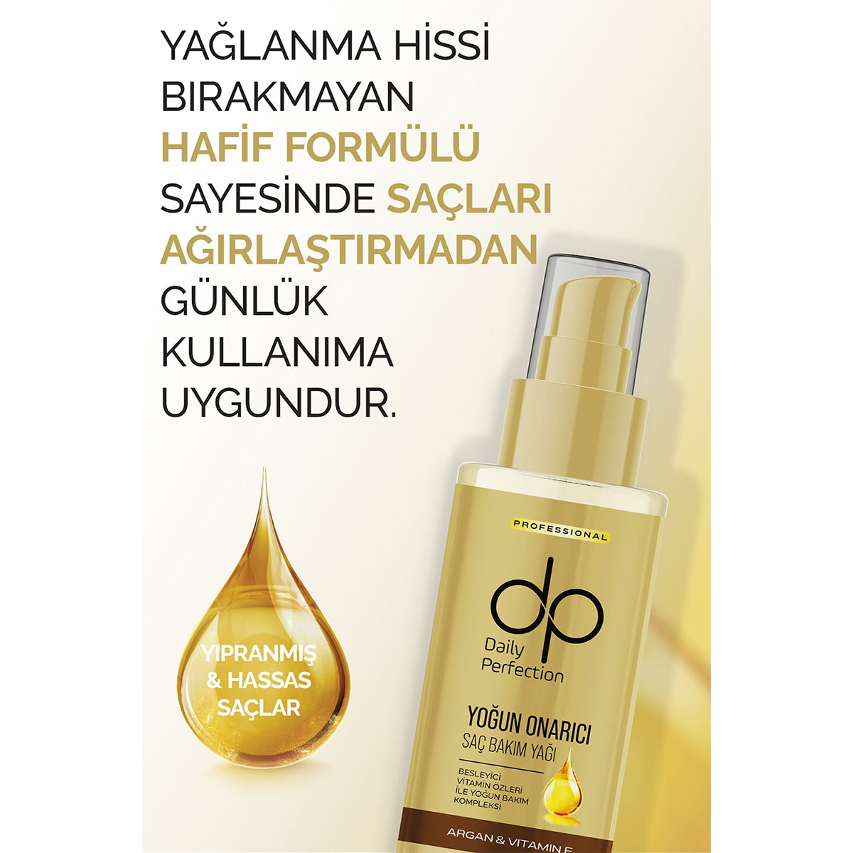 DP SAÇ BAKIM YAĞI ARGAN YAĞ  VİT 100ML