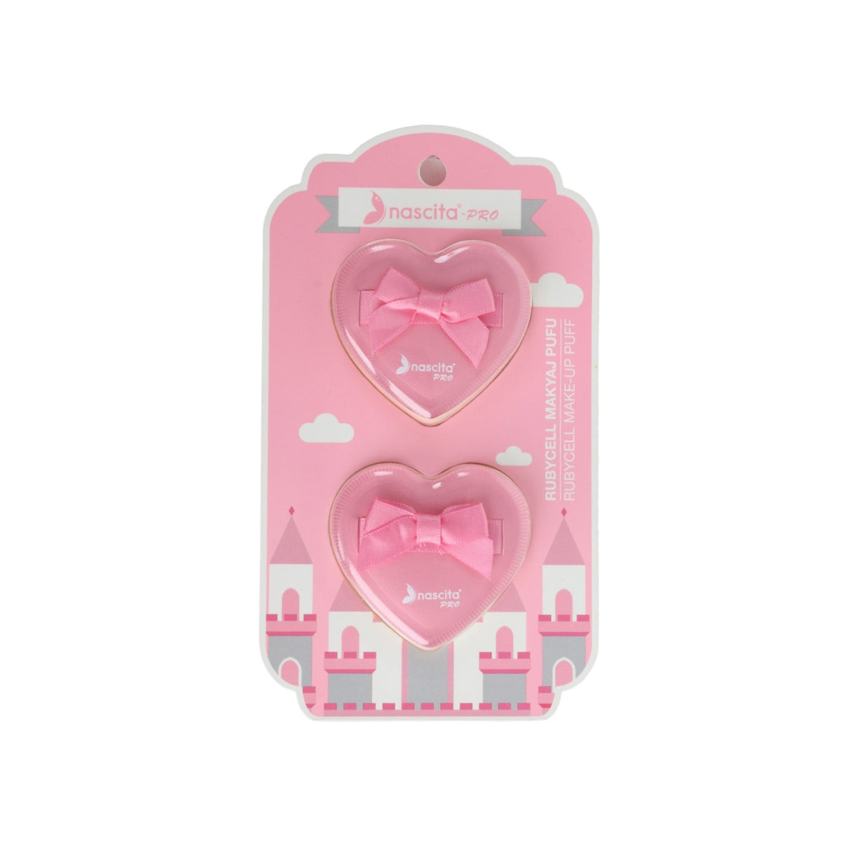 Fiyonklu Rubycell Makyaj Pufu 2'li