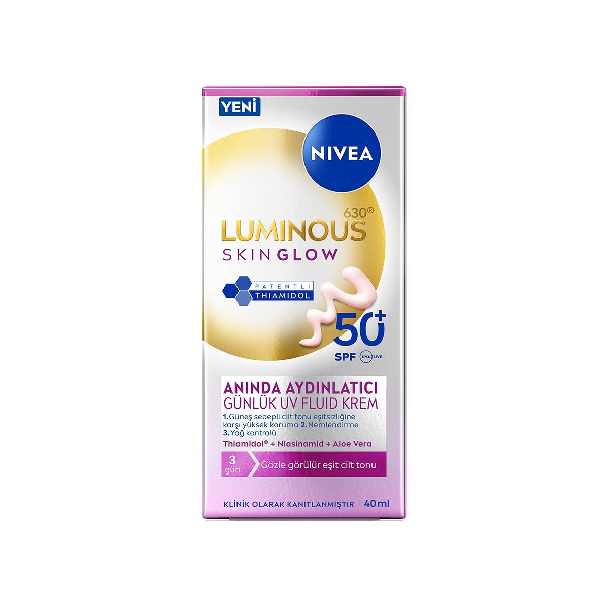 Luminous630 Skin Glow Günlük UV Krem SPF50+ 40ml
