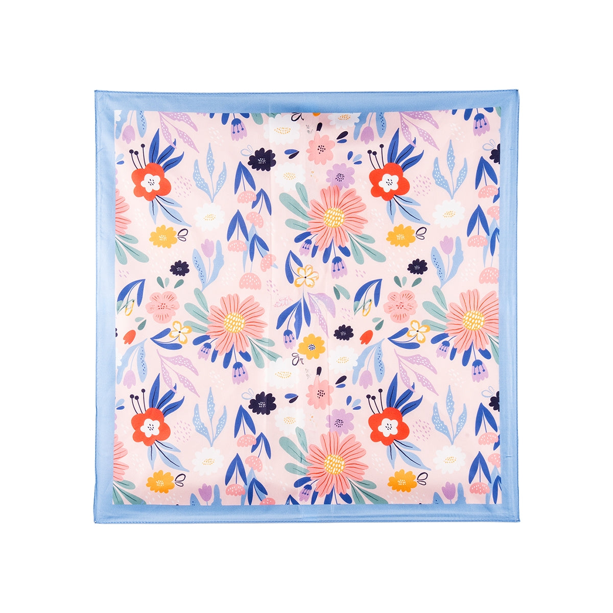 Saten Çiçek Fular 50X50