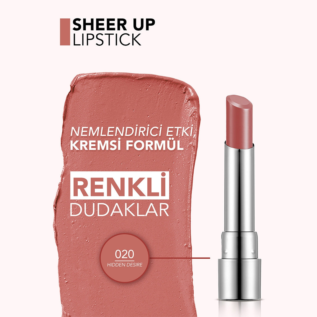 Sheer Up Ruj 020 Hidden Desire