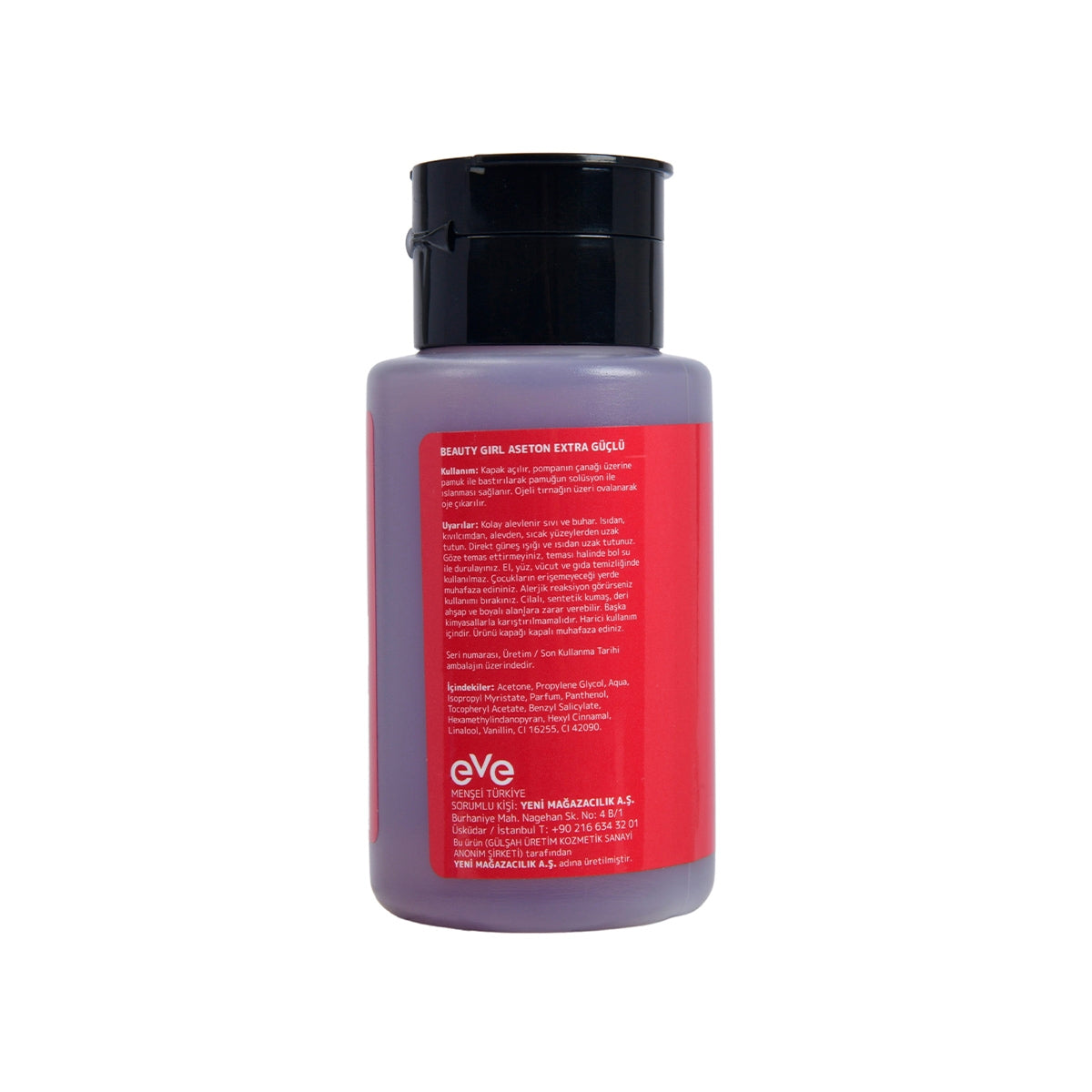 Aseton Pompalı 200ml Extra