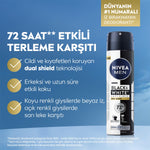Nivea Black and White Epic Night Erkek Sprey 150ml