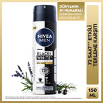 Nivea Black and White Epic Night Erkek Sprey 150ml