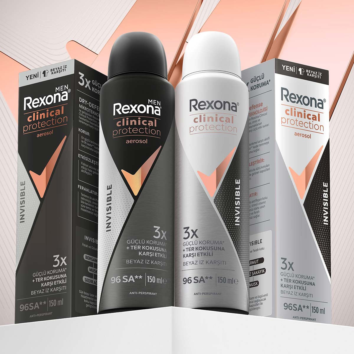 Rexona Men Clinical Protection Invisible Sprey Deodorant 150ML