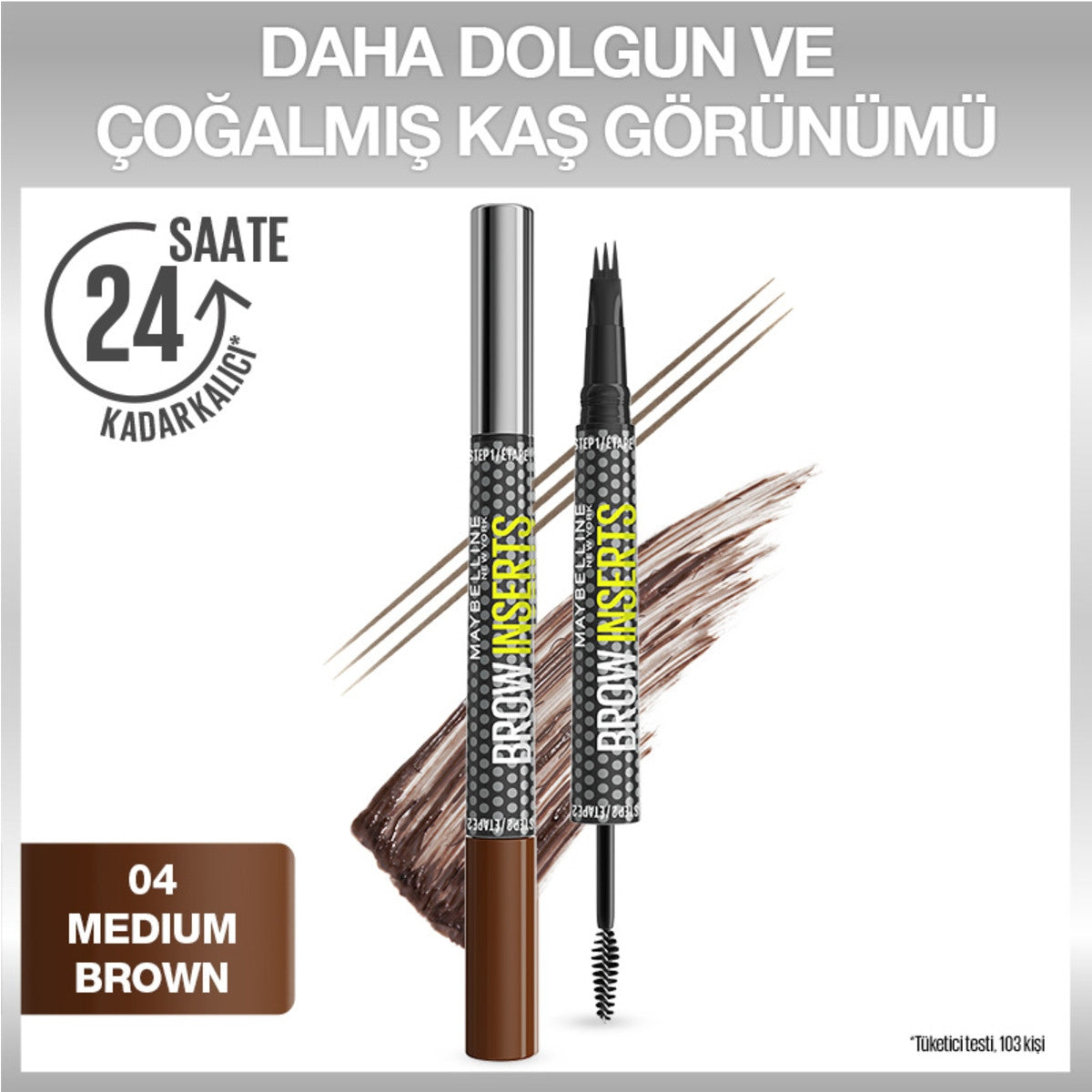 Kaş Kalemi Brow Insert 4 Medium Brown