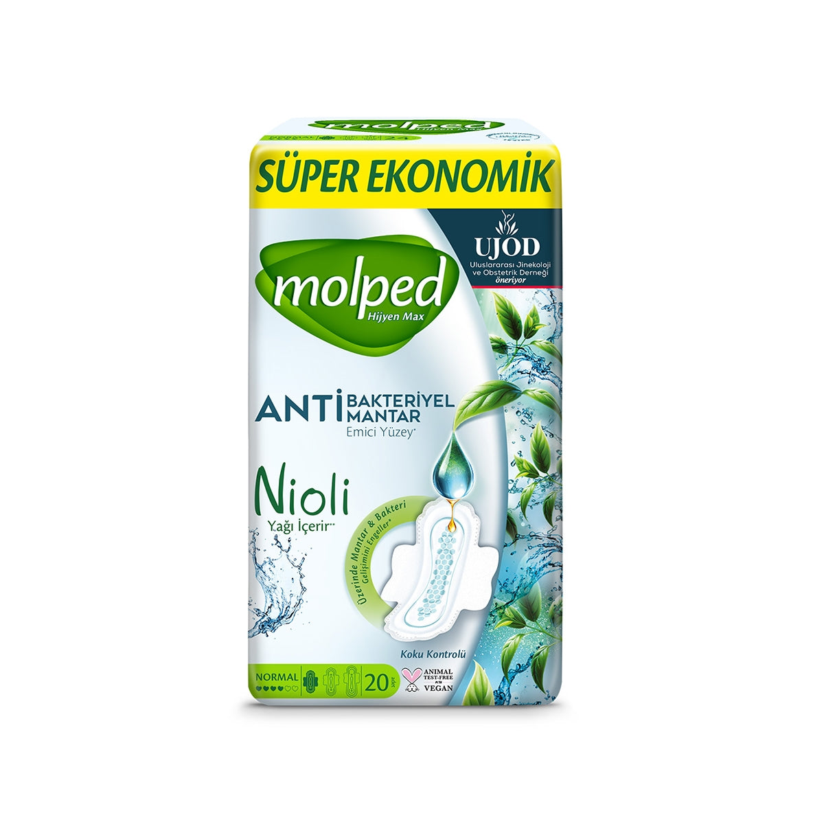Molped Hijyen Max Süper Eco Normal Hijyenik Ped 20'li
