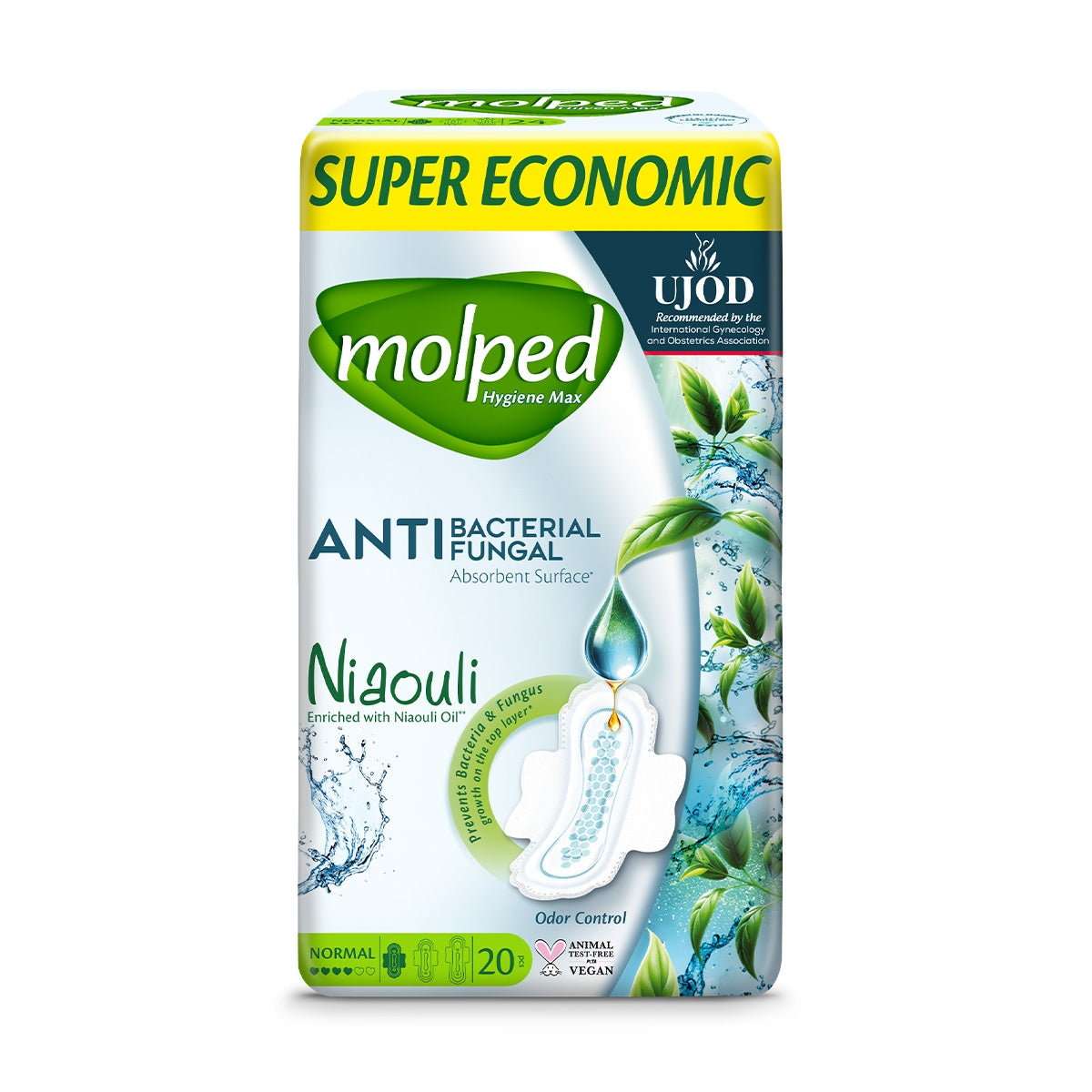 Molped Hijyen Max Süper Eco Normal Hijyenik Ped 20'li