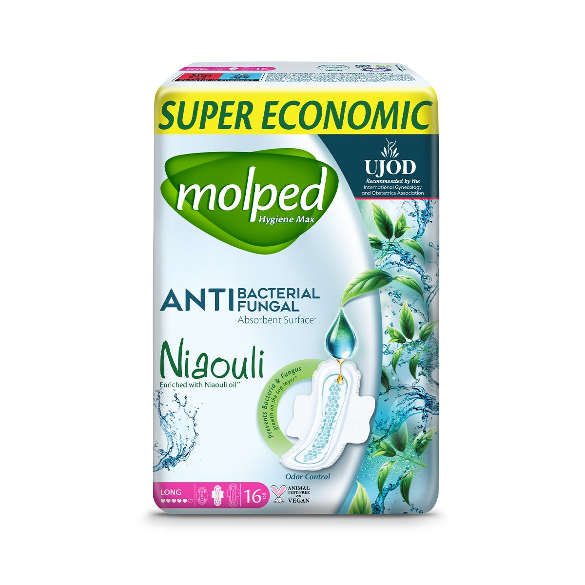 Molped Hijyen Max Süper Eco Uzun Hijyenik Ped 16'lı