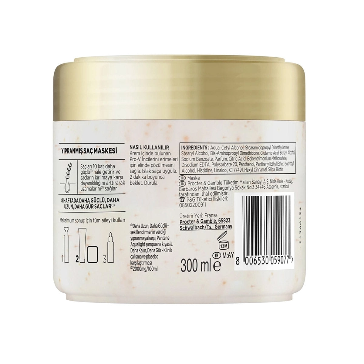 PANTENE SAÇ MASKESİ DÖKÜLME KARŞITI 300 ML