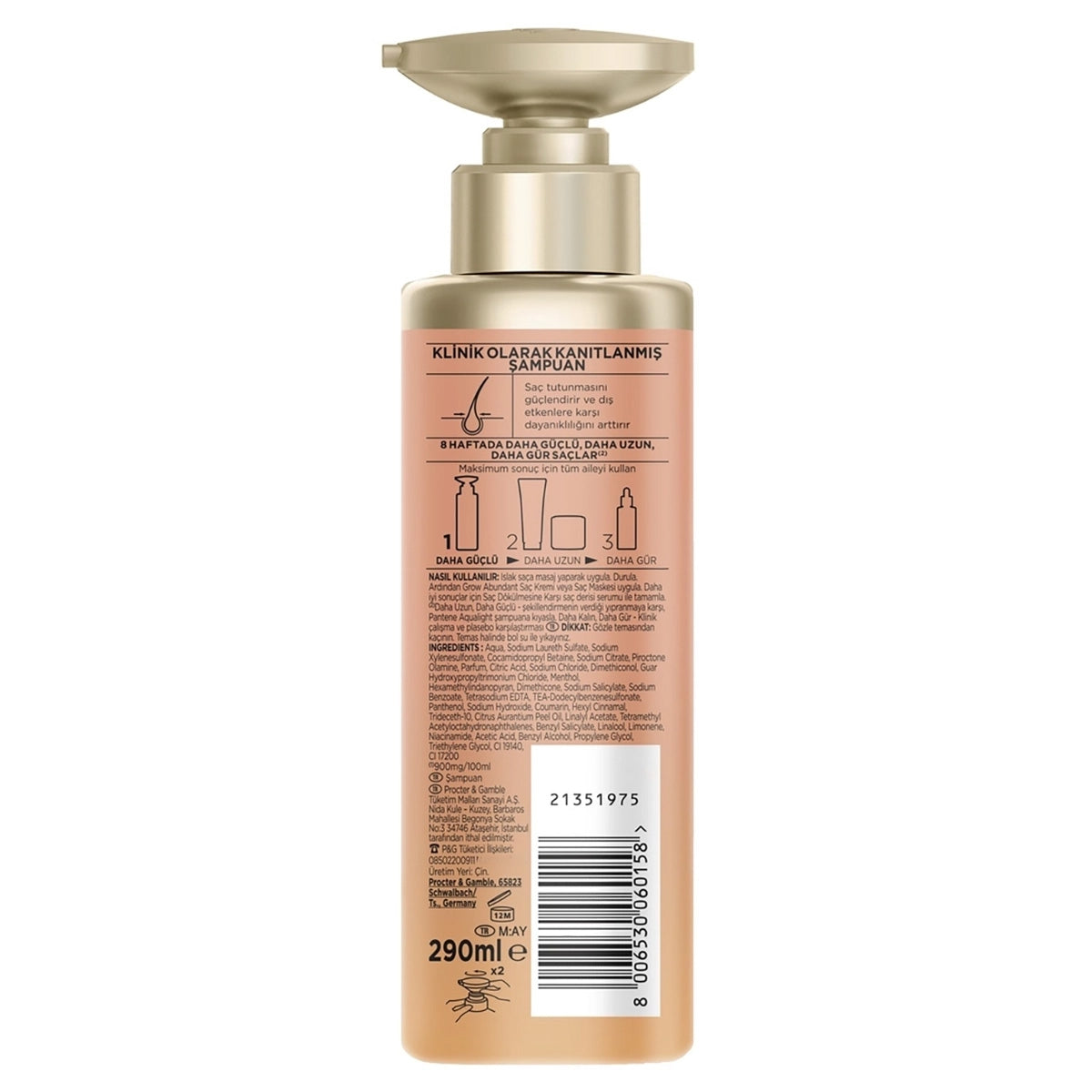 PANTENE ŞAMPUAN ABUNDANT 290 ML