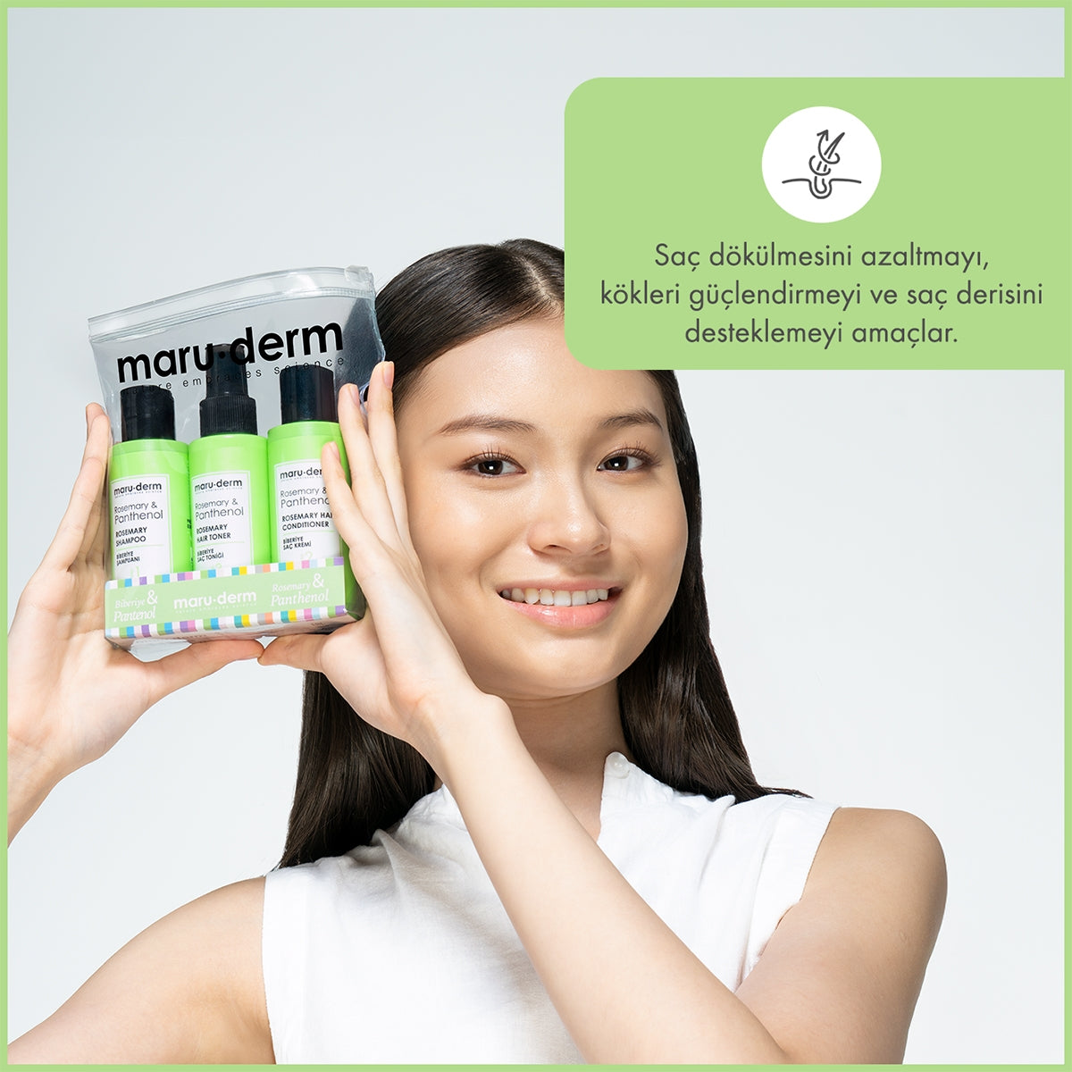 MARUDERM ROSEMARY BİBERİYE SAÇ BAKIM SET
