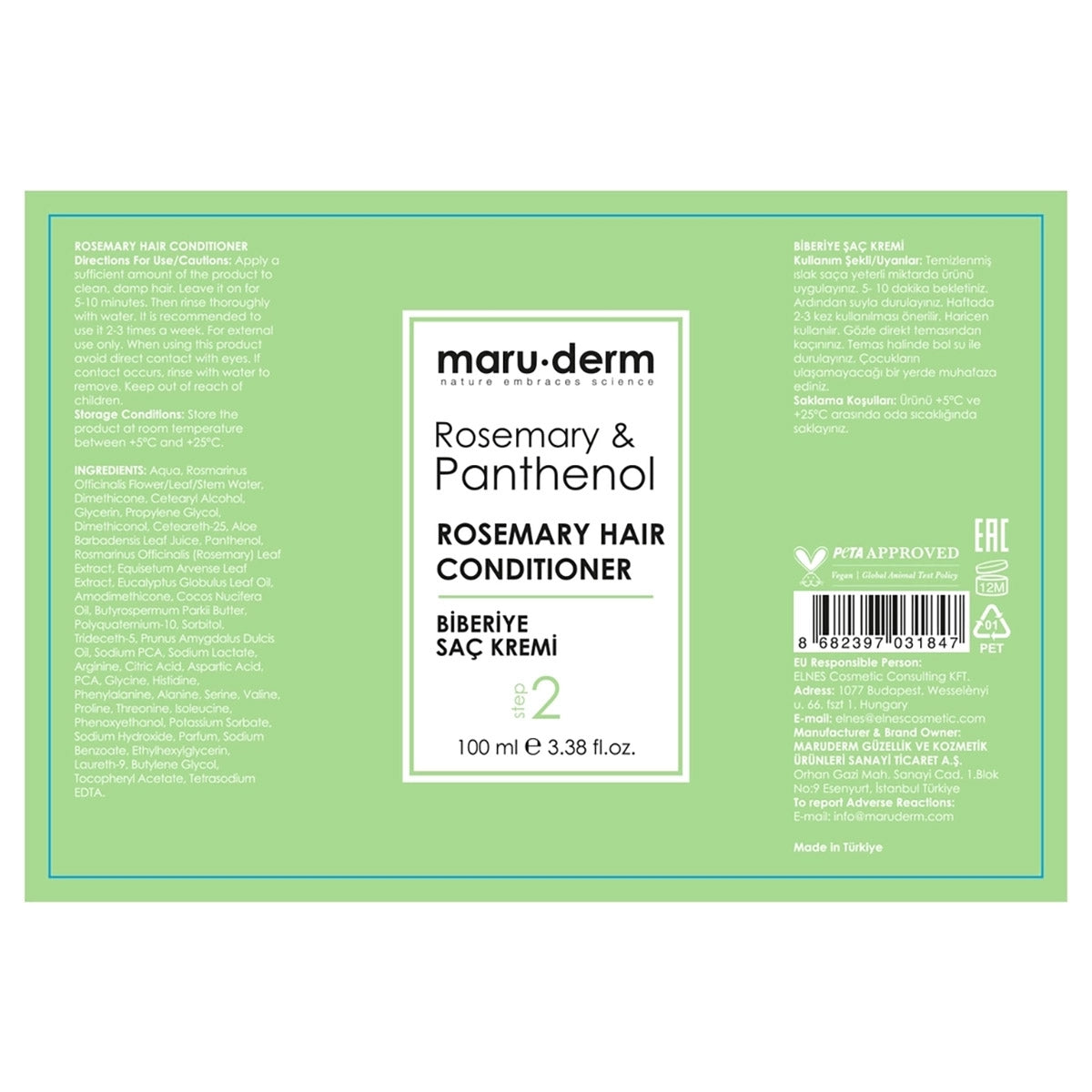 MARUDERM SAÇ KREMİ ROSEMARY 100ML