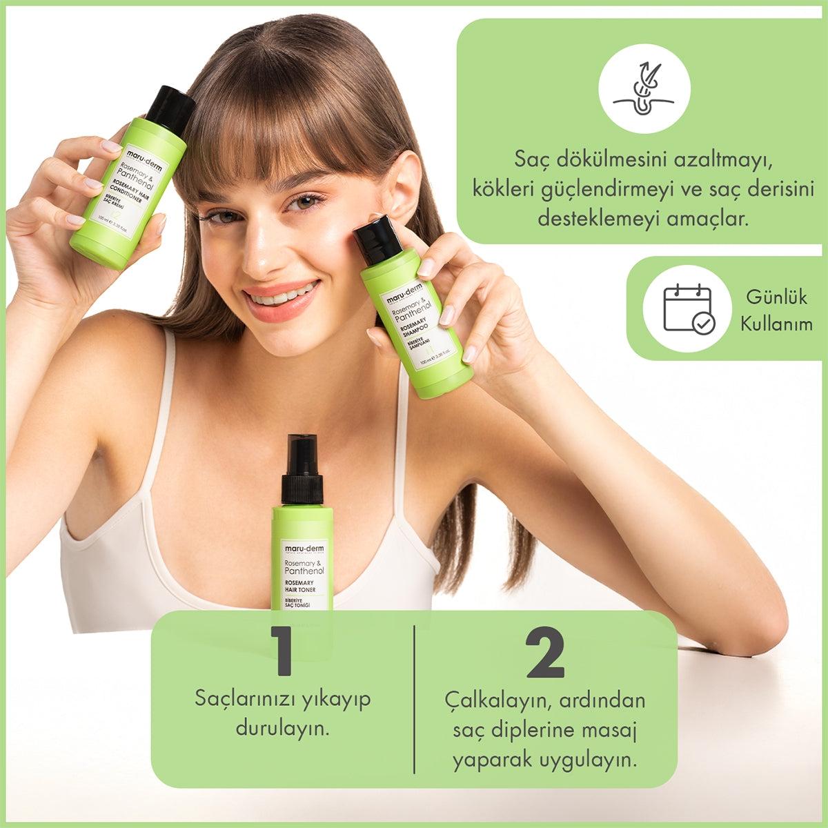 MARUDERM SAÇ TONİĞİ ROSEMARY 100 ML
