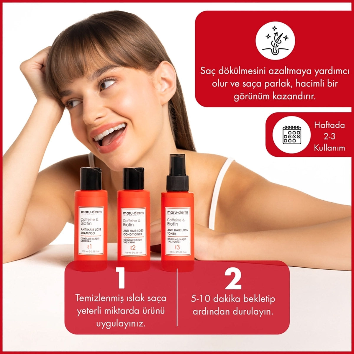 Saç Kremi Kafein ve Biotin 100ML