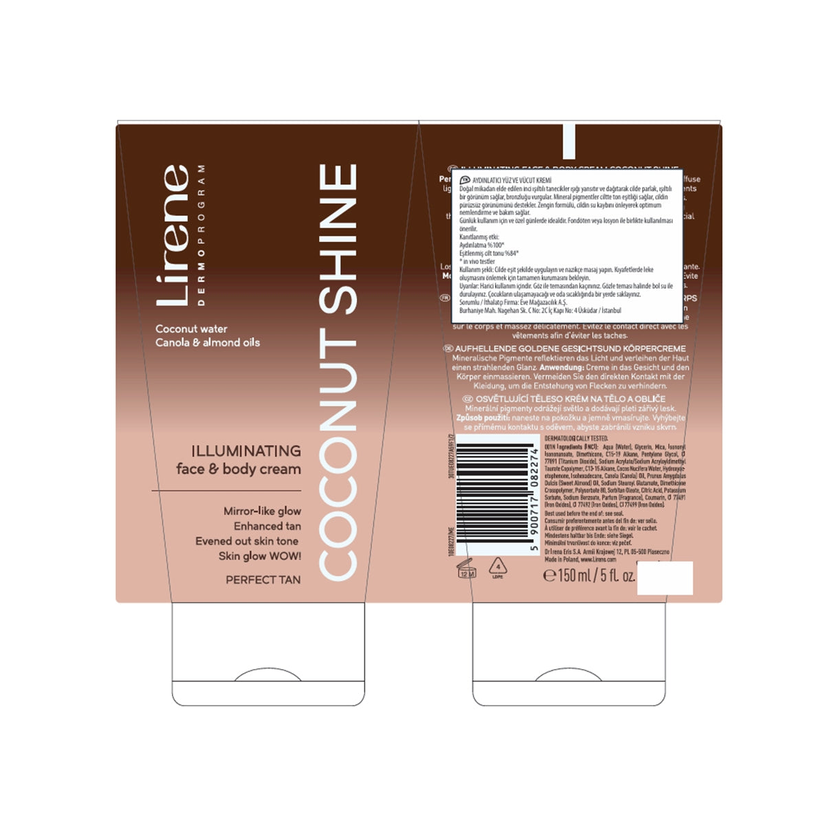 Coconut Shine Body-Face Cream 150ml
