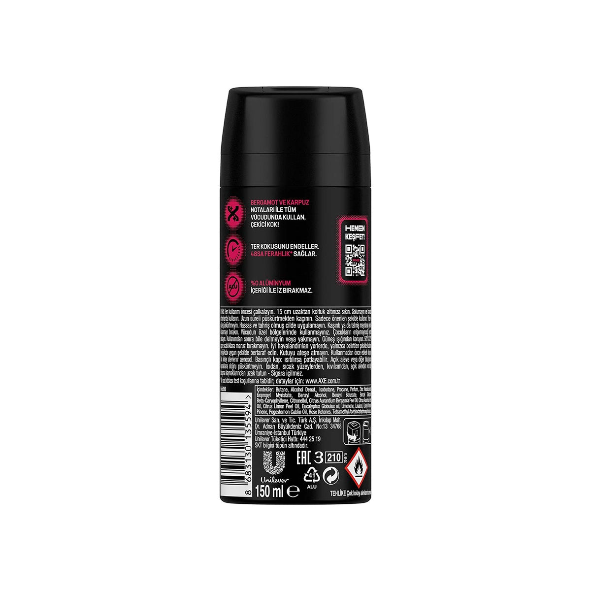 AXE DEO SPREY NUMBER 10 150ML