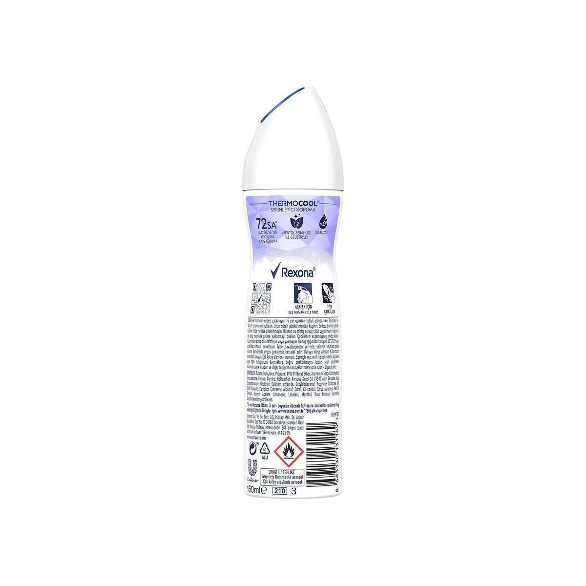 REXONA KADIN DEO FROZEN ACAI YASMN 150ML