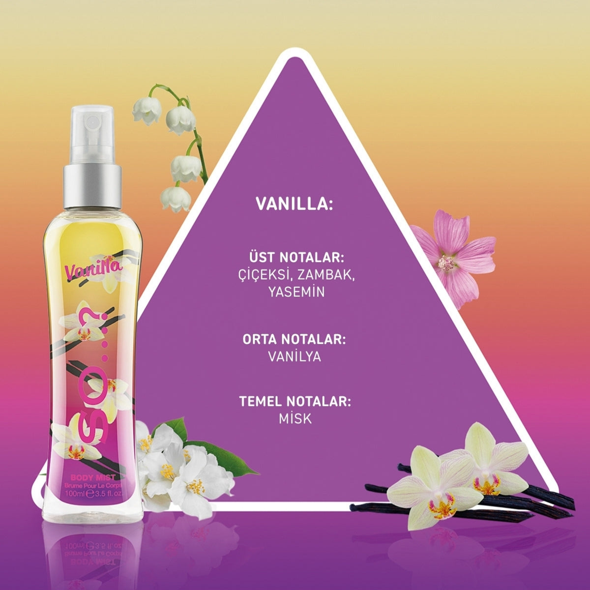 SO BODY MIST VANILLA 100ML