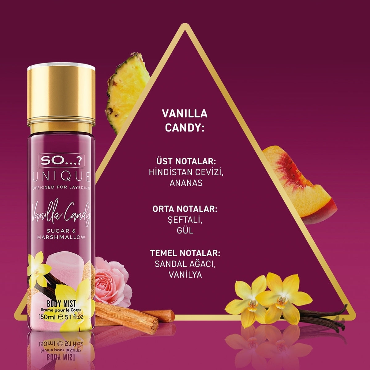 SO BODY MIST VANILLA CANDY 150ML