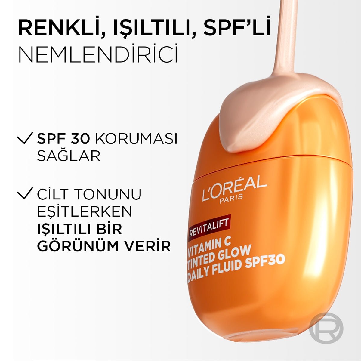 Revitalift C Vitamini Renkli Işıltılı Nemlendirici Krem SPF30