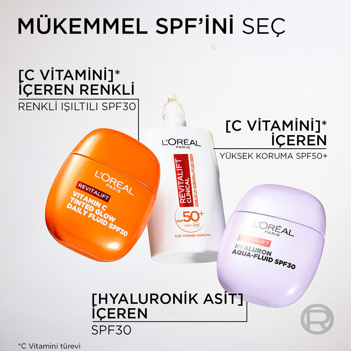 Revitalift C Vitamini Renkli Işıltılı Nemlendirici Krem SPF30