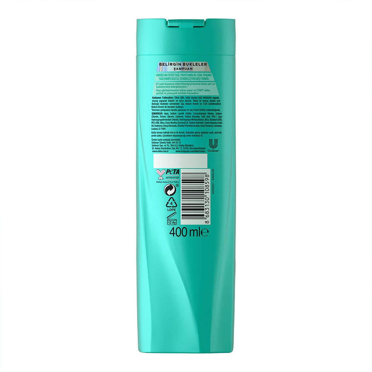 ELIDOR ŞAMPUAN BELİRGİN BUKLELER 400ML