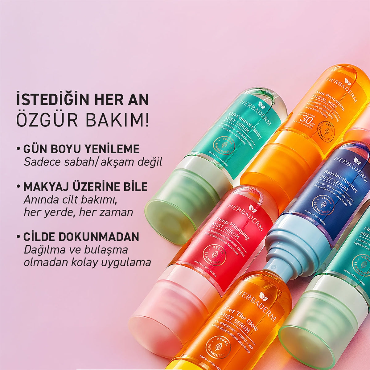 Herbaderm Ultra Güçlü Aydınlatıcı Spreyt Serum 80 ml