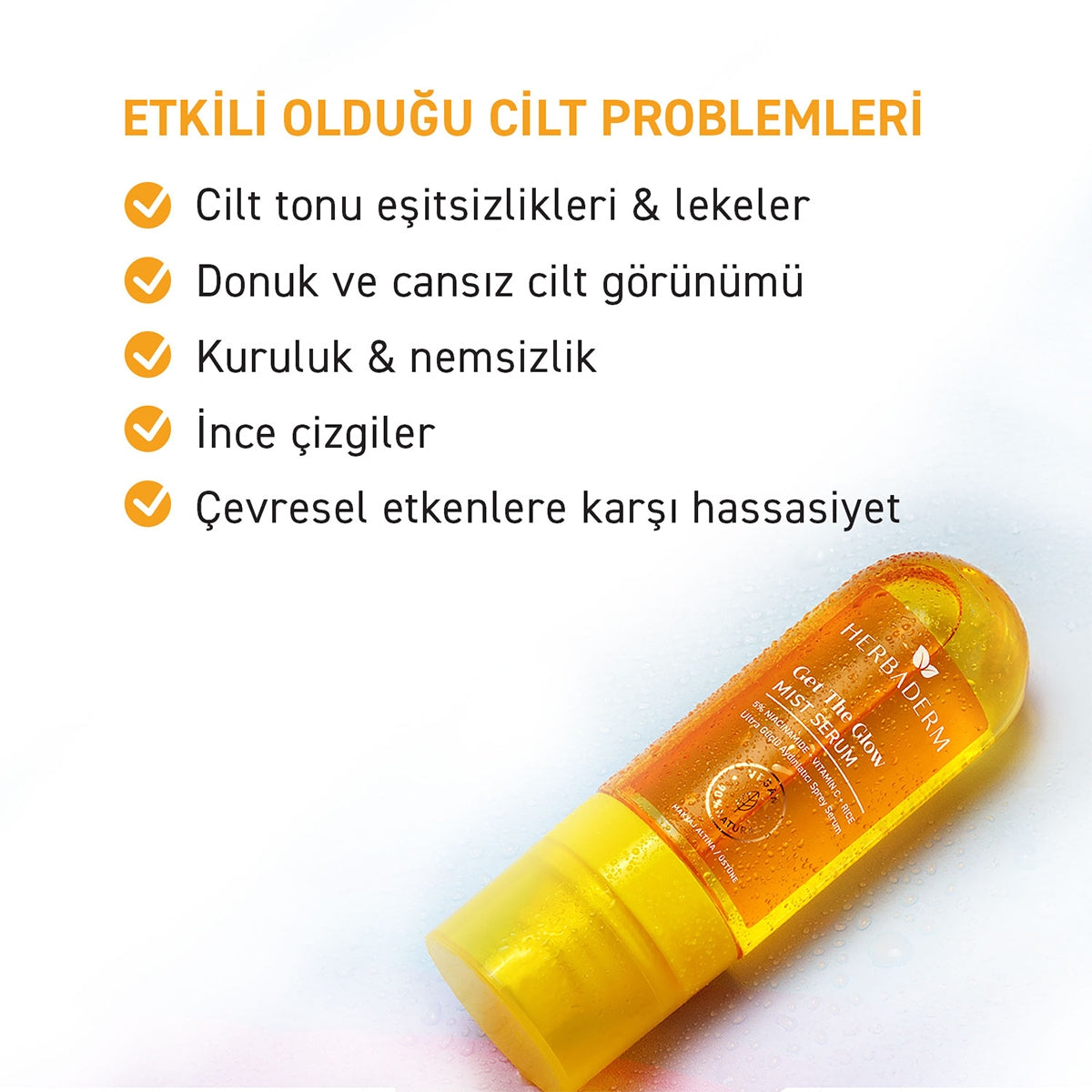 Herbaderm Ultra Güçlü Aydınlatıcı Spreyt Serum 80 ml