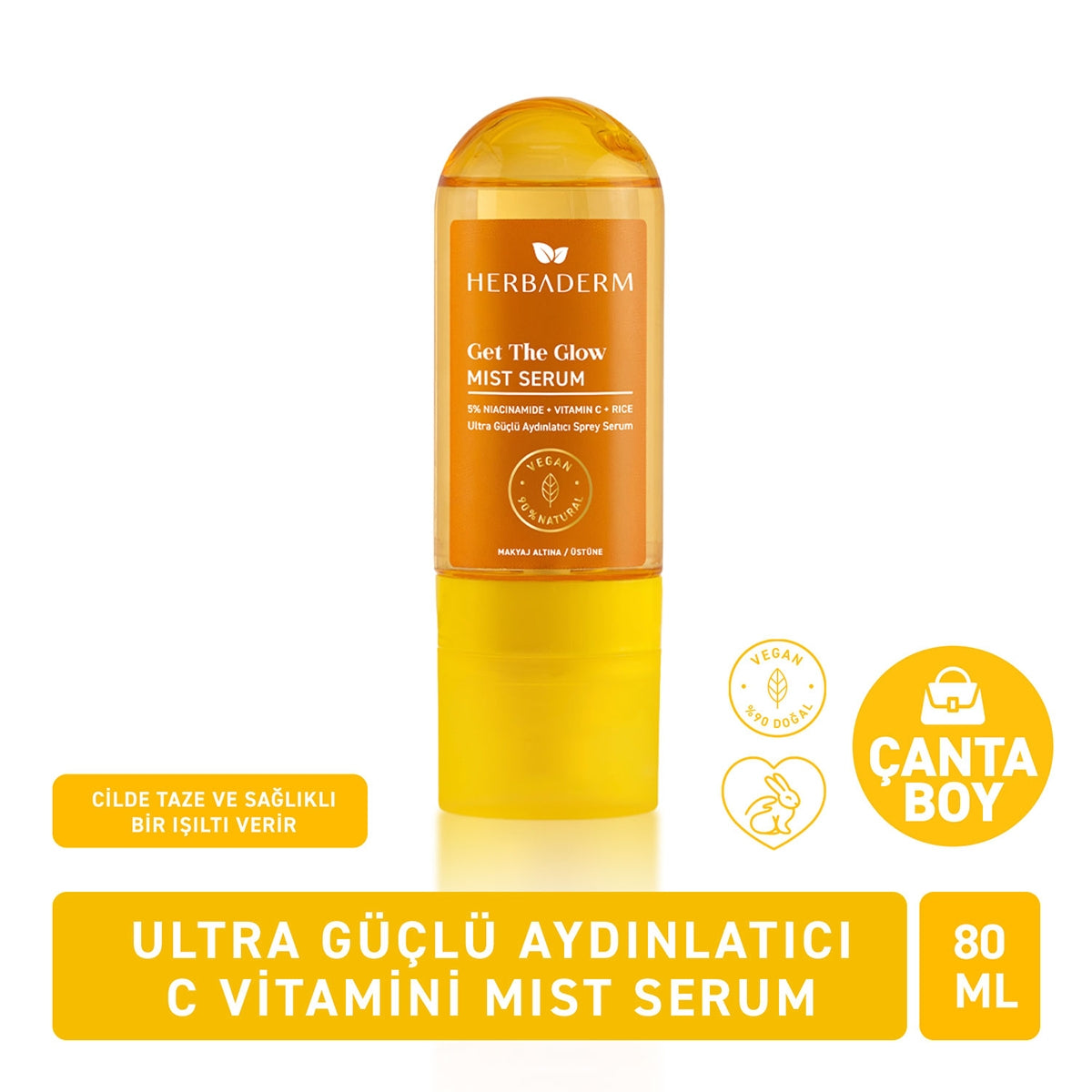 Herbaderm Ultra Güçlü Aydınlatıcı Spreyt Serum 80 ml