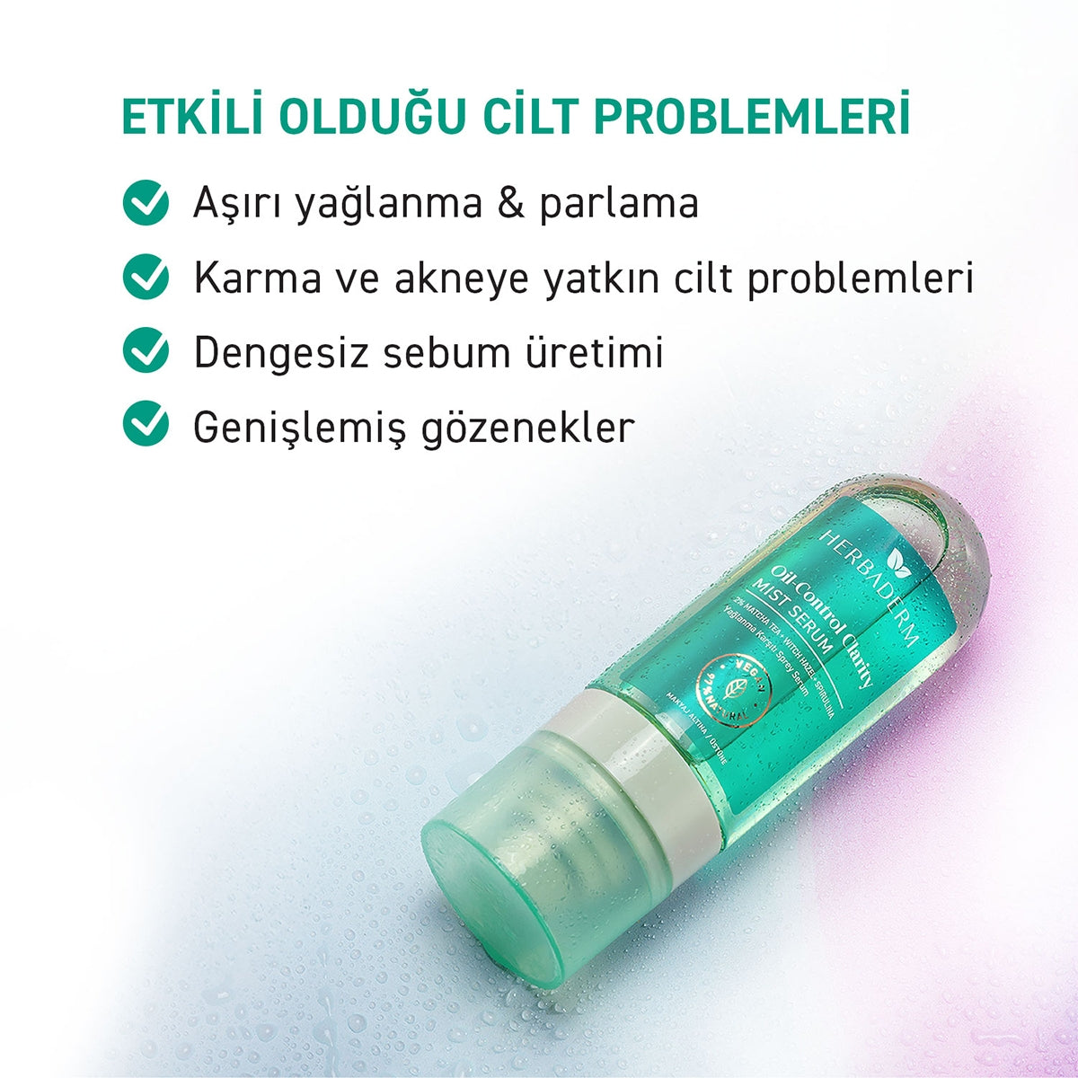 Herbaderm Yağlanma Karşıtı Sprey Serum 80 ml